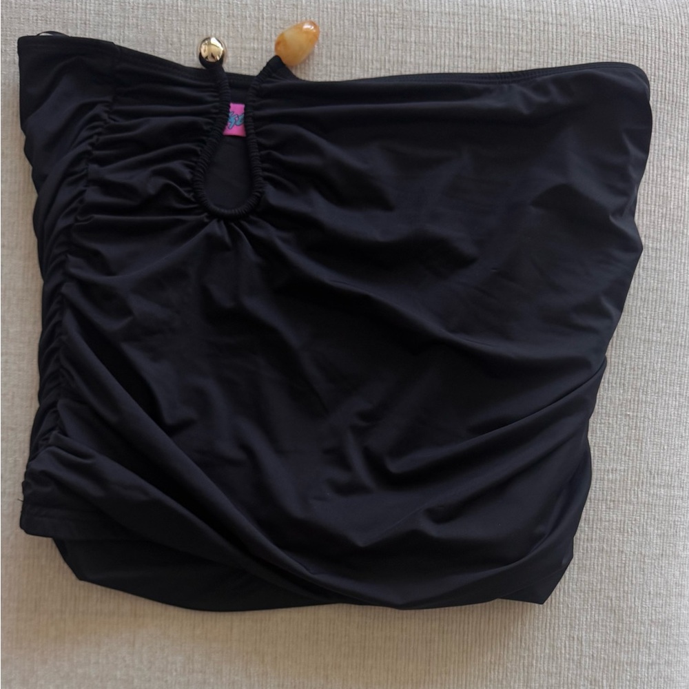 Edikted Black Ruched Skirt